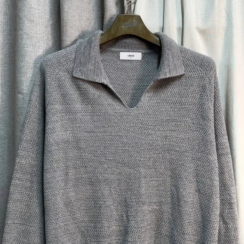 [BUNJANG] Elmood V-Neck Collar Summer Knit (L) / [L] 엘무드 LMOOD 브이넥 카라 여름 니트