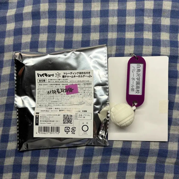 [BUNJANG] Haikyuu Shiratorizawa Dormitory Keyring Set 2 / 하이큐 부실키링 2탄 시라토리자와 부실키링