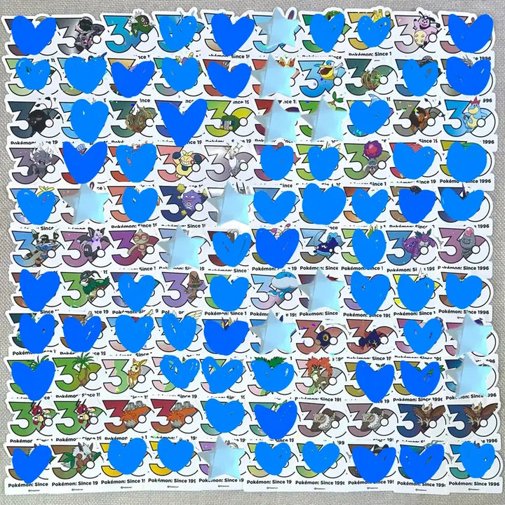 [BUNJANG] Pokemon 30th Anniversary Stickers / [양도, 교환] 포켓몬 30주년 스티커