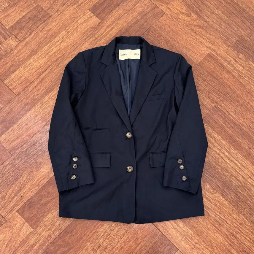 [BUNJANG] Matinkim Navy Blazer Jacket / 여성용 FREE 마뗑킴 진네이비 블레이저 자켓
