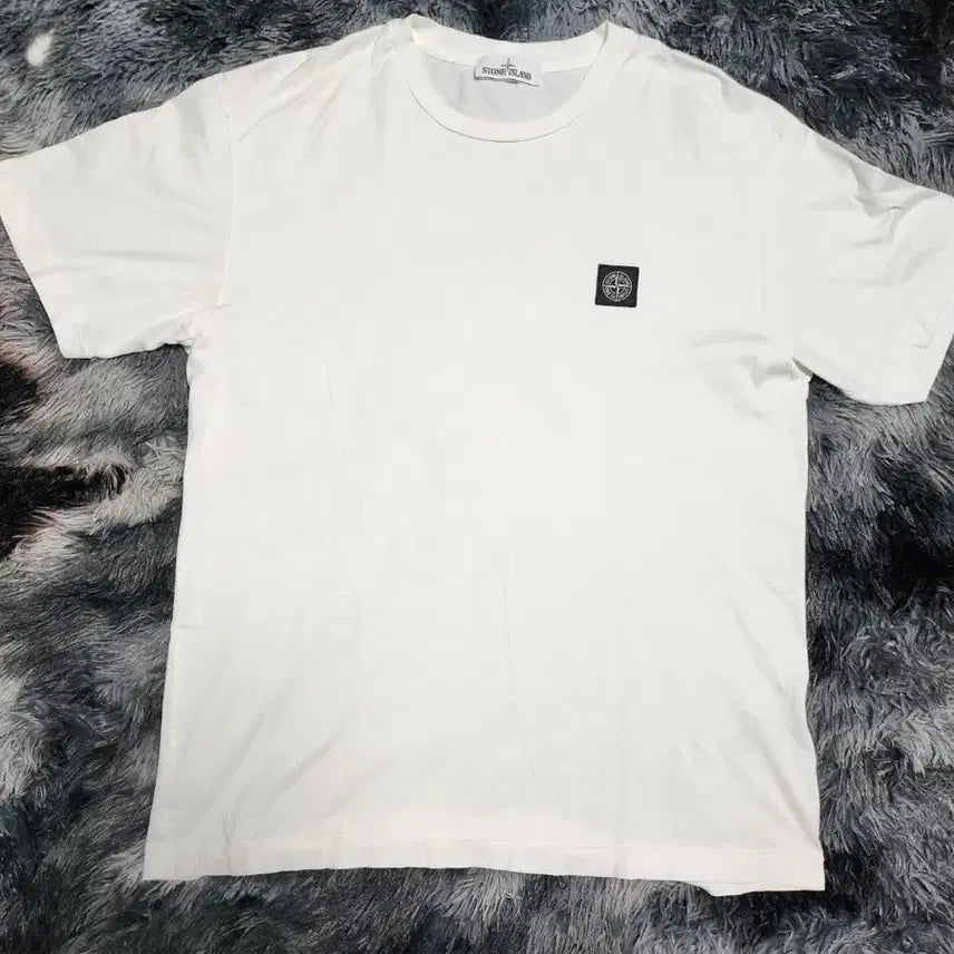[BUNJANG] Stone Island White T-Shirt / 스톤아일랜드화이트반팔