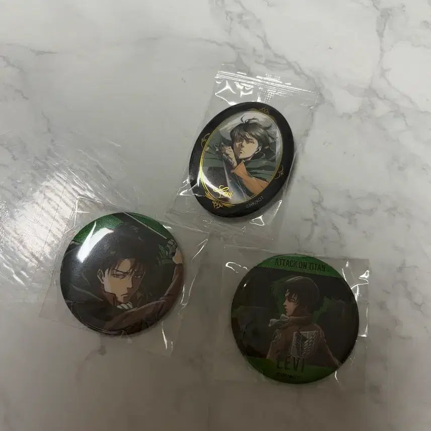 [BUNJANG] Attack on Titan Levi Can Badge / 진격거 리바이캔뱃지