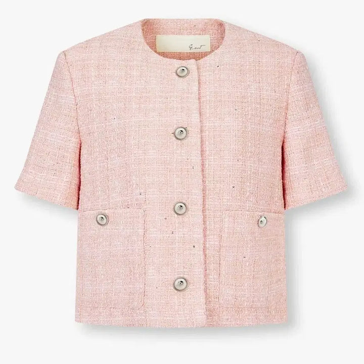 [BUNJANG] G-Cut Tweed Jacket (Pink) / 새상품)지컷 트위드자켓 하객룩