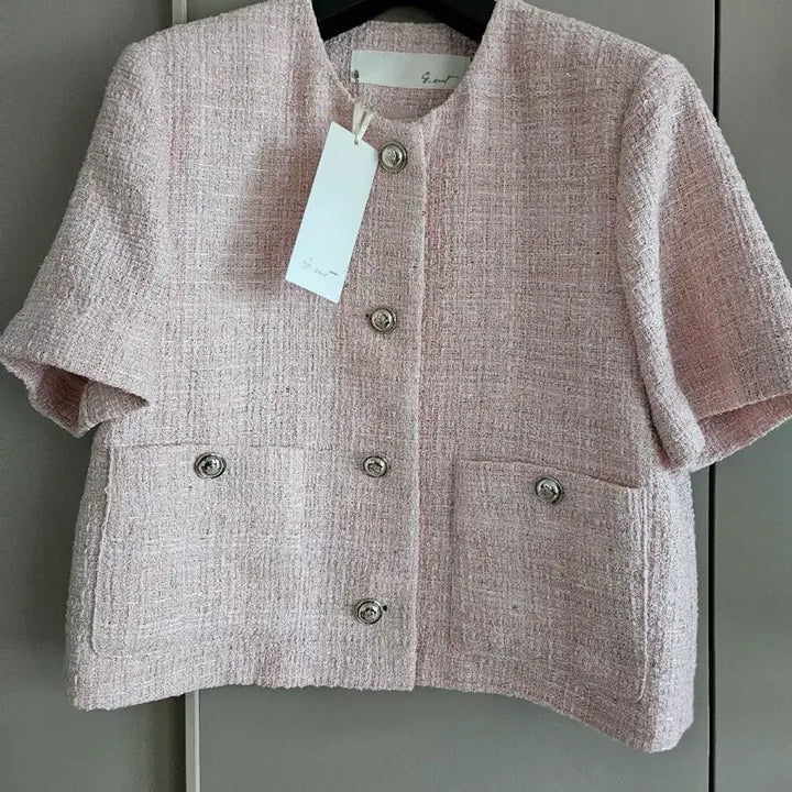 [BUNJANG] G-Cut Tweed Jacket (Pink) / 새상품)지컷 트위드자켓 하객룩