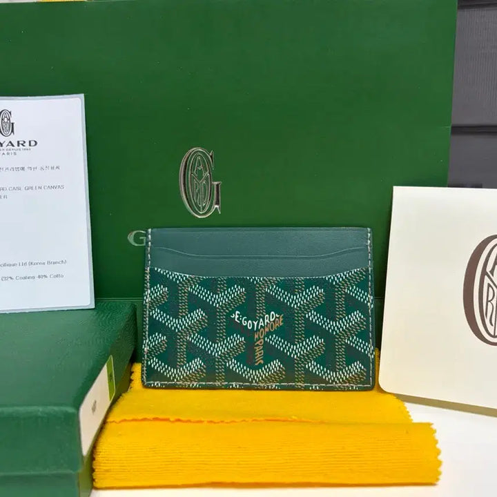 [BUNJANG] Goyard Saint-Sulpice Card Wallet Green / 고야드 생쉴피스 카드지갑 그린/새상품급/풀구성