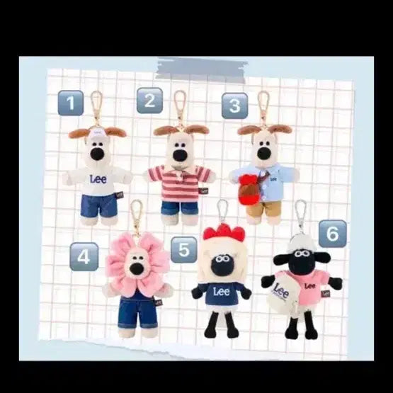 [BUNJANG] Wallace &amp; Gromit Keyring Full Set / 투썸플레이스 월레스와 그로밋 키링 풀세트