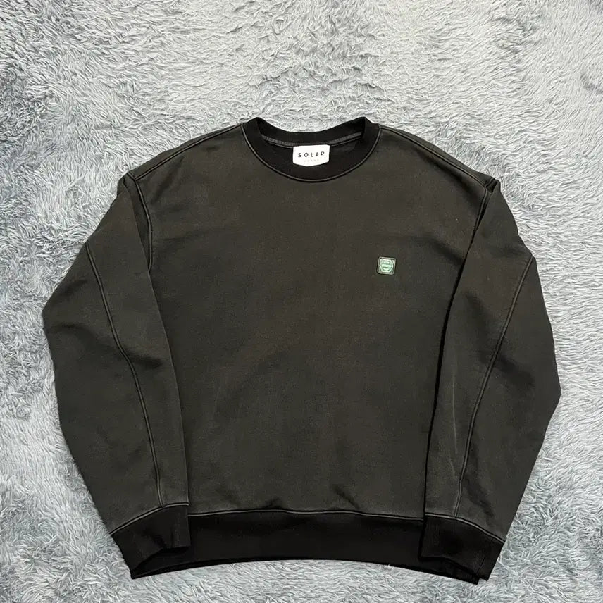 [BUNJANG] Solid Homme 22FW Black Back Logo Sweatshirt / (정품) 솔리드옴므 22FW 블랙 백로고 맨투맨 50