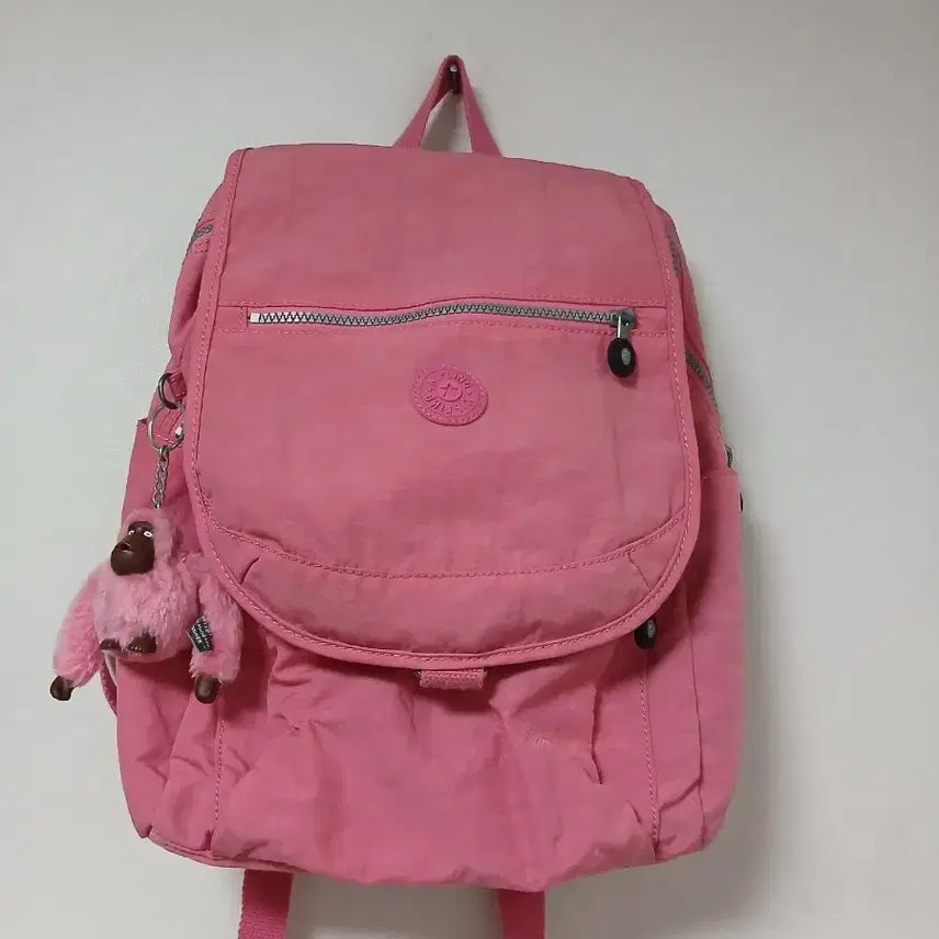 [BUNJANG] Kipling Pink Backpack with Keychain / 키플링 핑크 백팩 + 키링 포함 25  38
