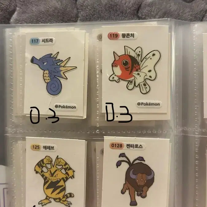[BUNJANG] Pokemon Sticker Set / 포켓몬 띠부씰 메타몽 피츄