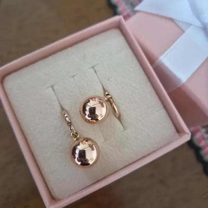 [BUNJANG] 14K Pink Gold Earrings / 14k귀걸이