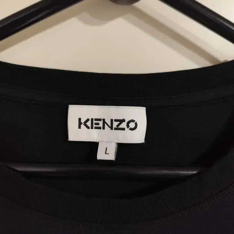 [BUNJANG] Kenzo Tiger Logo Black T-Shirt / 여성L 겐조 타이거 로고 블랙 반팔 티셔츠