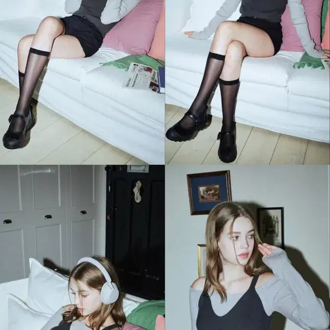 [BUNJANG] Letter From Moon Knit + Bustier Set Charcoal / 레터프롬문 니트+뷔스티에 세트 차콜 새상품 다현,설윤착용