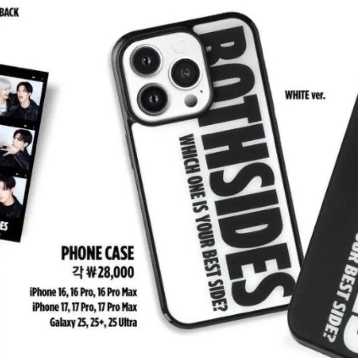 [BUNJANG] NCT Jeno Jaemin Boss Size Pop-up MD White iPhone 16 Case / 엔시티 제노재민 보스사이즈 팝업 엠디 화이트 아이폰 16 케이스