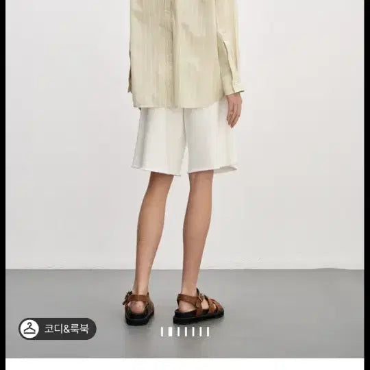 [BUNJANG] 24System Patch Pocket Stripe Shirt (Size 55) / 24시스템 패치 포켓 스트라이프 셔츠55