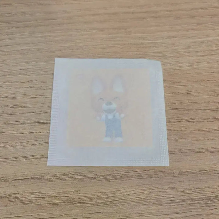 [BUNJANG] Pororo Edi Sand Art Sticker / 뽀로로 한입약과 스티커/에디/사막여우/뽀롱뽀롱/페이퍼/주황/손