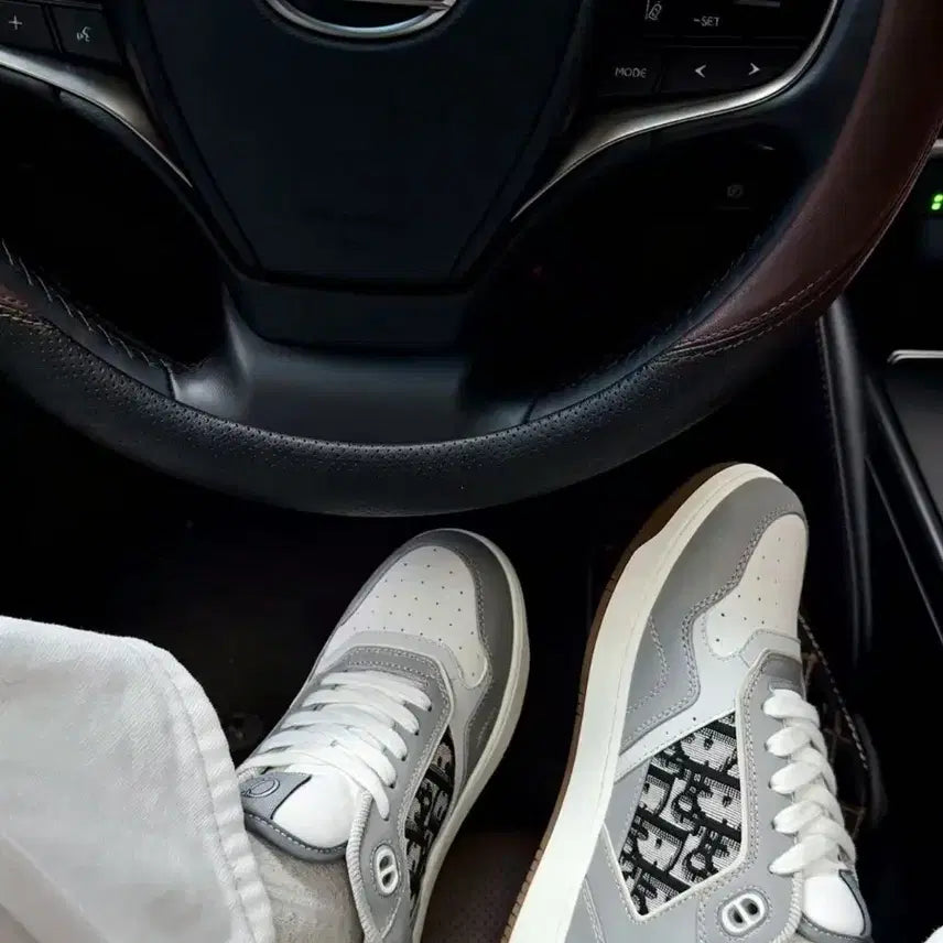 [BUNJANG] Dior B27 Low-Top Sneakers Grey Size 41 / 디올 B27 로우탑 스니커즈 그레이 사이즈/41