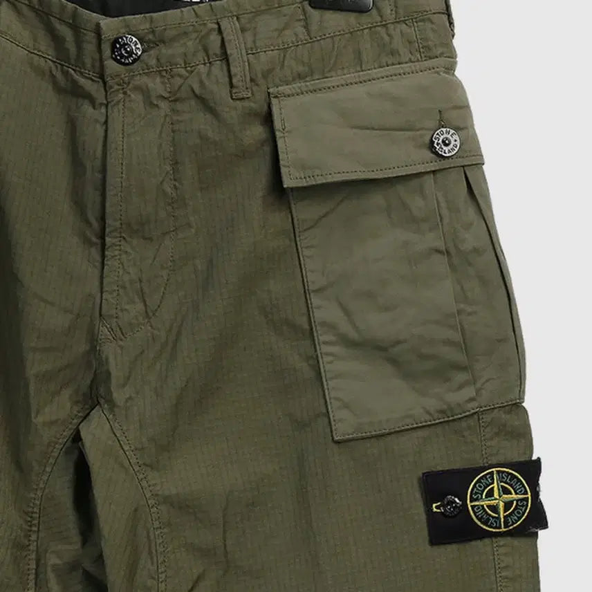 [BUNJANG] Stone Island Ripstop Cargo Pants Khaki / 스톤아일랜드 립스탑 카고 팬츠 카키 34 신품급