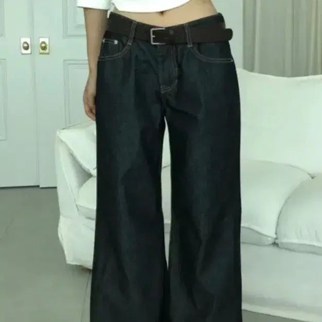 [BUNJANG] Raw Denim Semi Bootcut Pants (Size S) / (새상품)로우 세미 부츠컷 생지 데님 팬츠