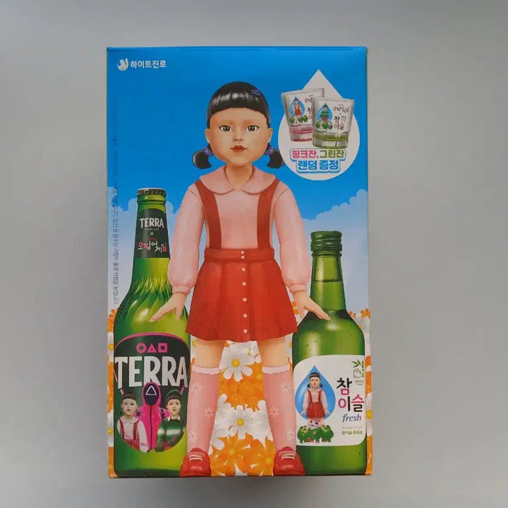 [BUNJANG] Squid Game Terra Jinro Younghee Drinking Game Goods / 오징어게임 테라 참이슬 영희 술게임 굿즈