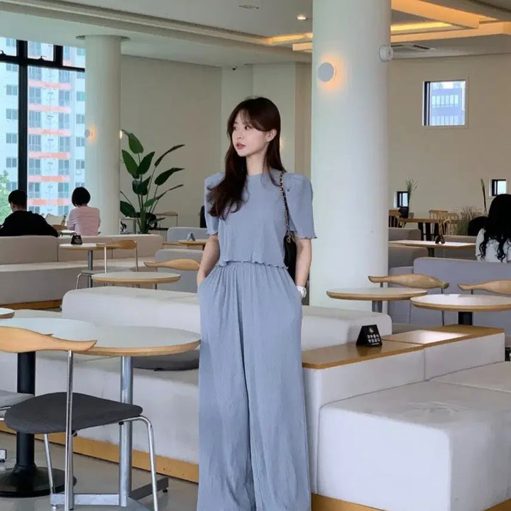 [BUNJANG] Bycinii Pleated Set / [오늘만]바이씨니 날라리플리츠세트