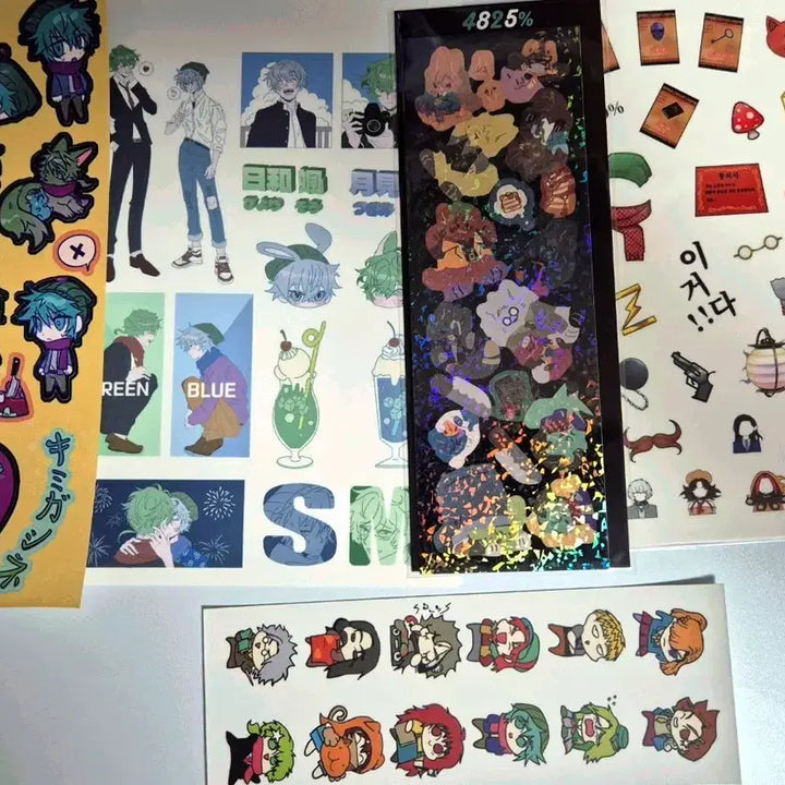[BUNJANG] Kimi Ga Shine Sticker Bundle Set / 네가죽어 키미가시네 스티커 5종 일괄판매