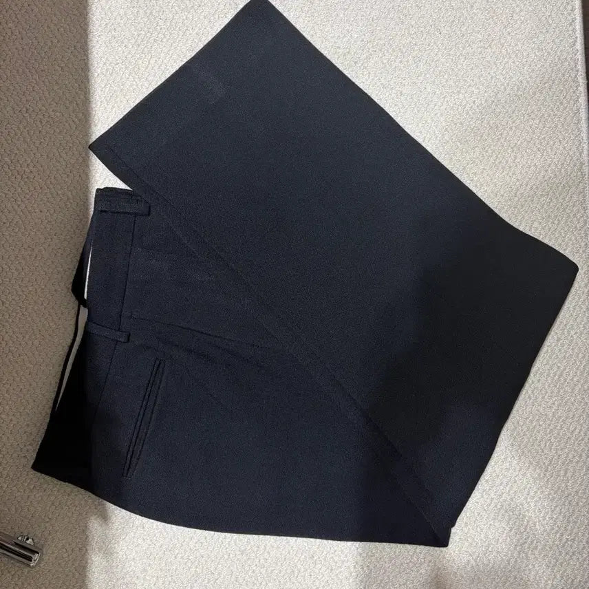 [BUNJANG] Neat Plastic Linen Wide Pants Black (Size 48) / Neat Plastic Linen Wide Black 48 Size