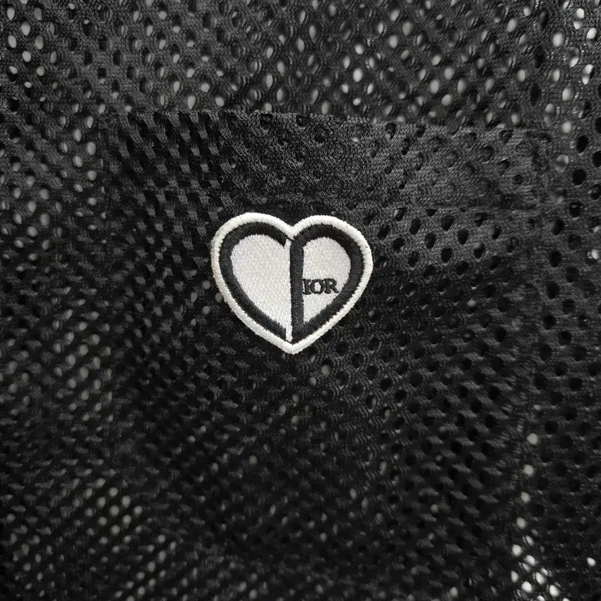 [BUNJANG] Dior Mesh Heart Logo Short Sleeve Shirt / [ 39사이즈 ] 디올 메쉬 하트로고 반팔 셔츠