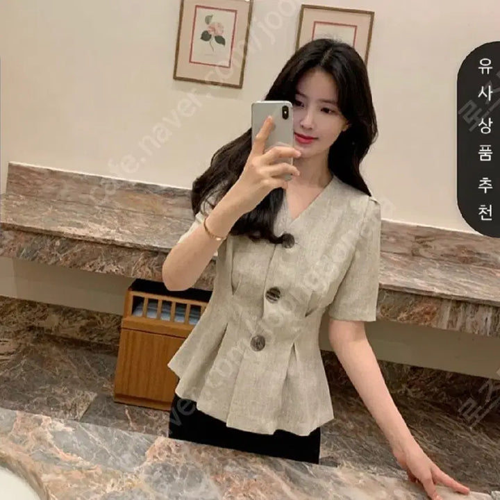 [SOLD OUT] 베니토 고급스런 린넨 블라우스