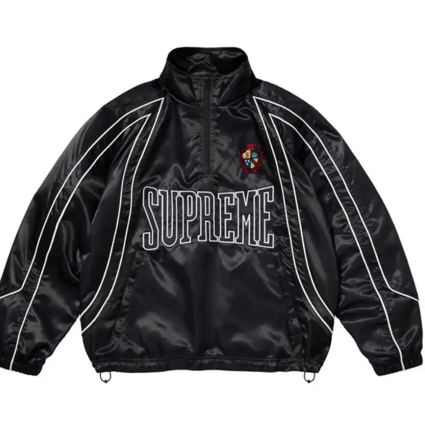 [BUNJANG] Supreme Satin Anorak Black / 슈프림 새틴 아노락
