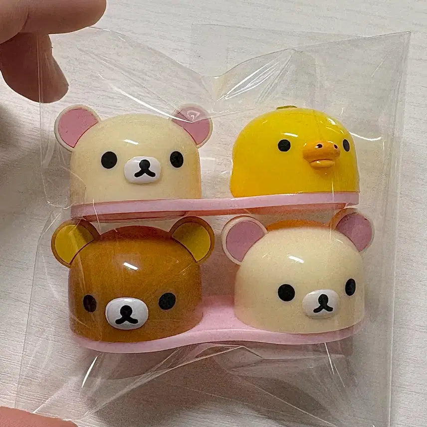 [BUNJANG] Rilakkuma Korilakkuma Kiiroitori Lens Case Accessory Box / 개당 고전 리락쿠마 렌즈 케이스 코리락쿠마 키이로이토리 렌즈통