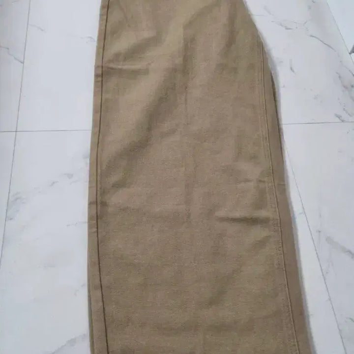 [BUNJANG] Beige Corduroy Wide Pants / 베이지 코듀로이 와이드 팬츠
