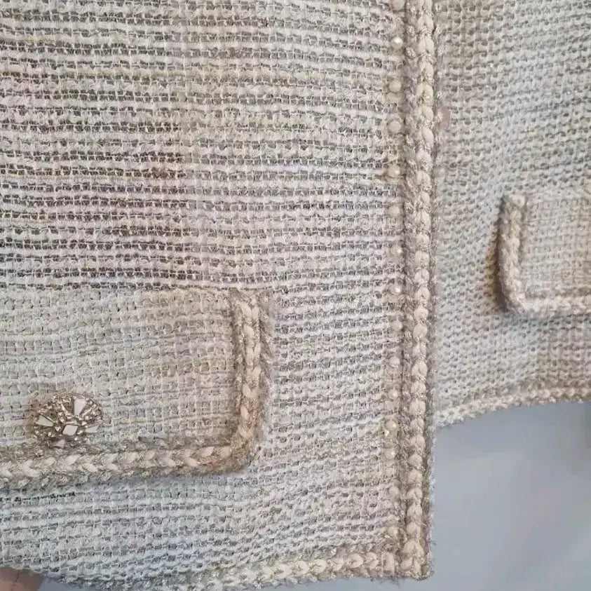 [BUNJANG] DOHO Tweed Jacket / 도호 트위드 자켓 판매합니다. 봄, 여름에 입기 좋은 얇은 트위드 소재입