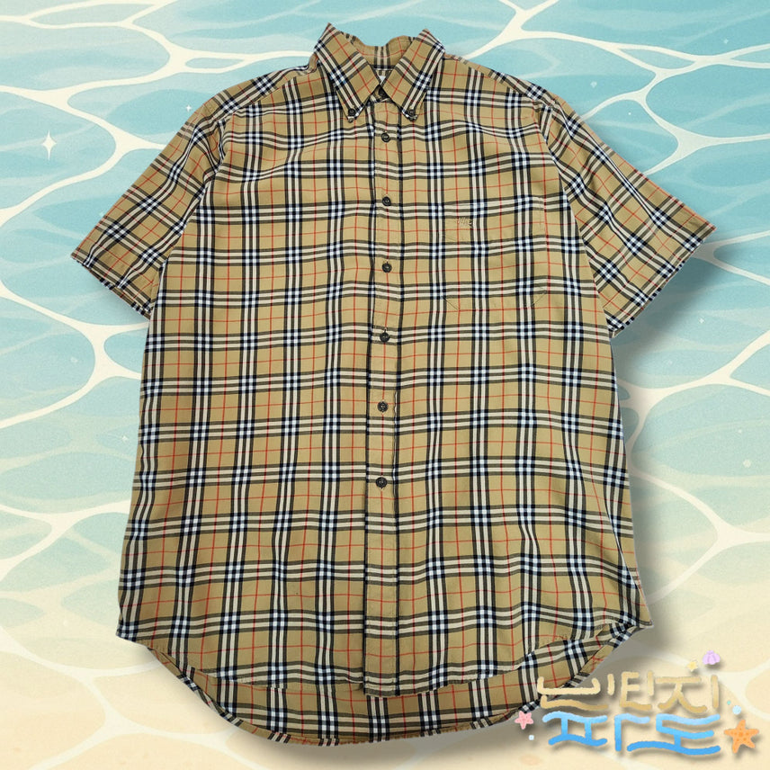 [BUNJANG] Burberry Nova Check Short Sleeve Shirt M / M 버버리 노바체크 반팔셔츠