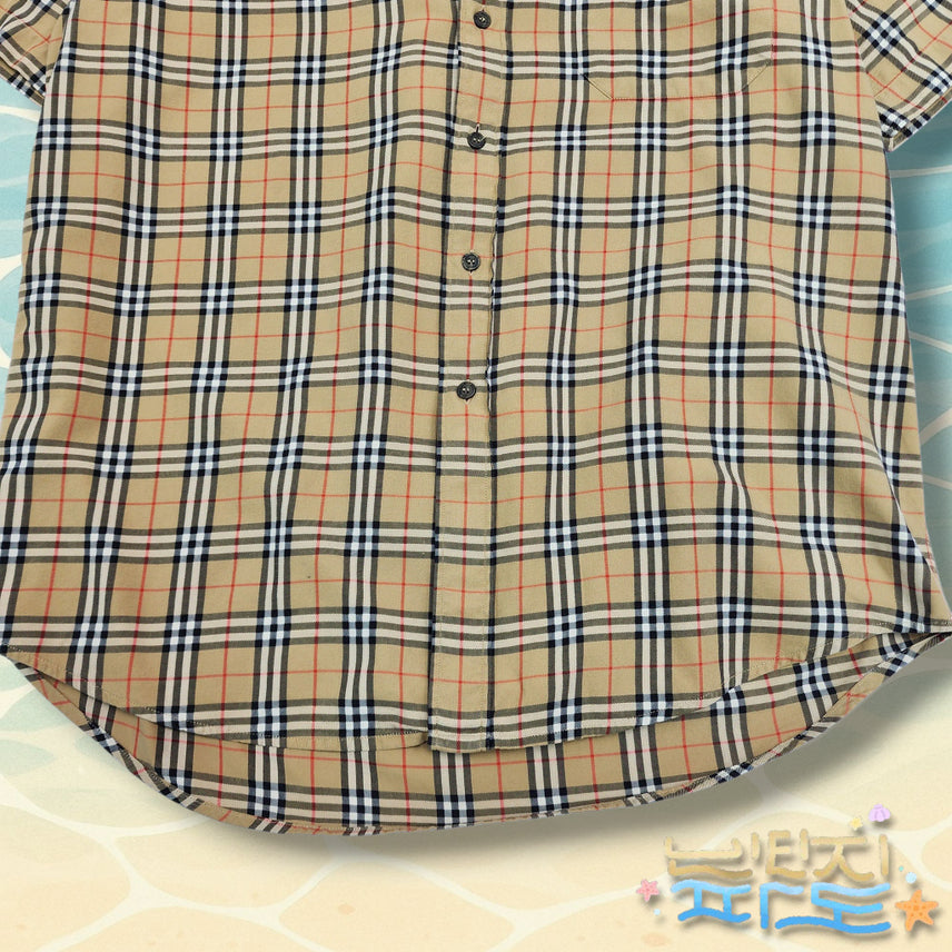 [BUNJANG] Burberry Nova Check Short Sleeve Shirt M / M 버버리 노바체크 반팔셔츠