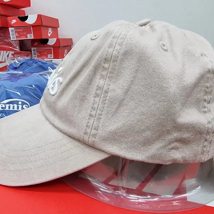 [BUNJANG] Emis Appliqué Ball Cap Beige / 이미스 아플리케 볼캡 베이지 새상품