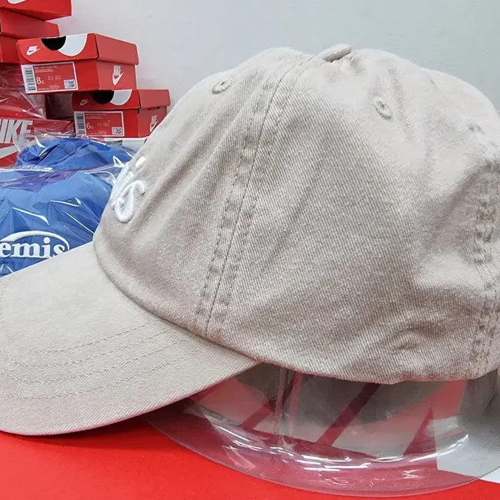 [BUNJANG] Emis Appliqué Ball Cap Beige / 이미스 아플리케 볼캡 베이지 새상품
