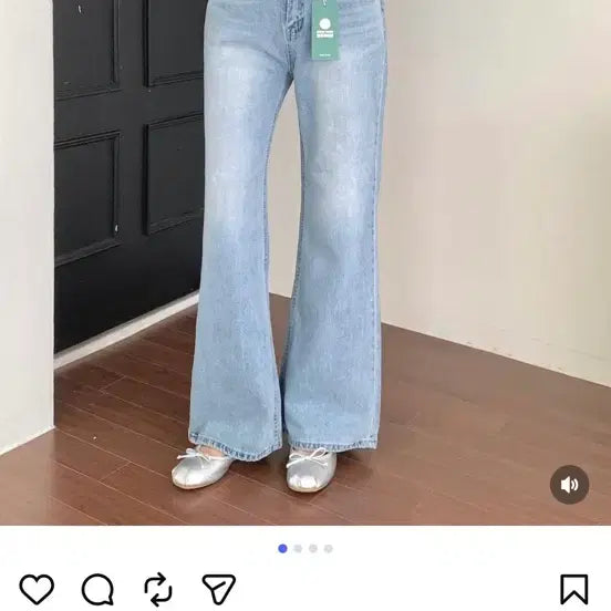 [BUNJANG] Semi Bootcut Denim Pants (New) / 봄 여름 연청 세미 부츠컷 데님팬츠 (새상품)