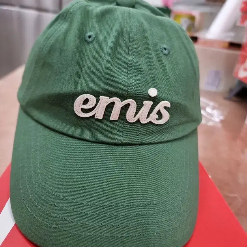 [BUNJANG] EMIS Appliqué Ball Cap Green / 이미스 아플리케 볼캡 그린 새상품