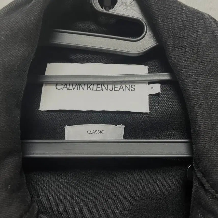 [BUNJANG] Calvin Klein Jeans Black Denim Jacket Size S / 캘빈클라인진스 블랙 데님 자켓 S
