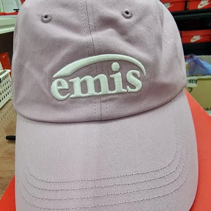 [BUNJANG] Emis Embroidered Logo Ball Cap Pink / 이미스 자수로고 볼캡 핑크 새상품