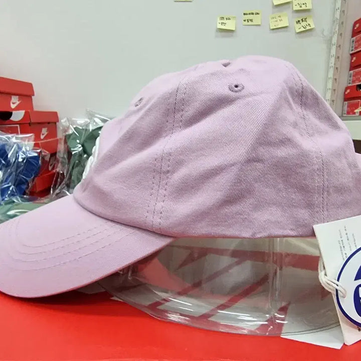 [BUNJANG] Emis Embroidered Logo Ball Cap Pink / 이미스 자수로고 볼캡 핑크 새상품