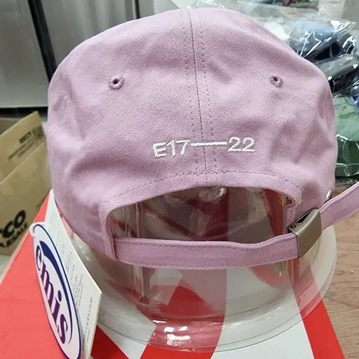 [BUNJANG] Emis Embroidered Logo Ball Cap Pink / 이미스 자수로고 볼캡 핑크 새상품