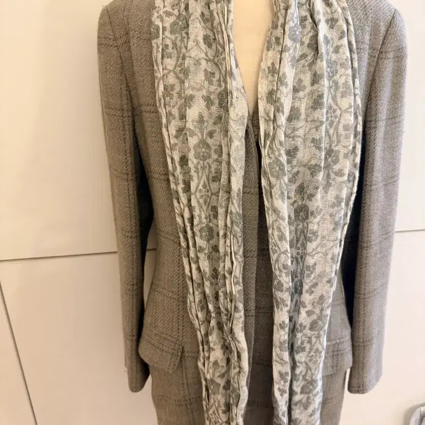 [BUNJANG] 100% Linen Scarf Bundle (Jacket Excluded) / 스카프 린넨100% 두장 일괄(자켓제외)