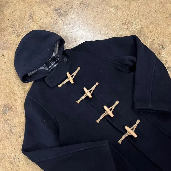 [BUNJANG] London Tradition Hooded Duffle Coat Black / [정품/42] 런던 트레디션 후드 더플 코트 블랙