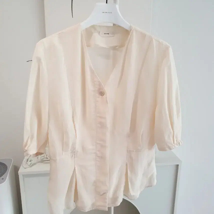 [BUNJANG] System Linen Blend Blouse Top / 한섬 시스템 리넨혼방 상의