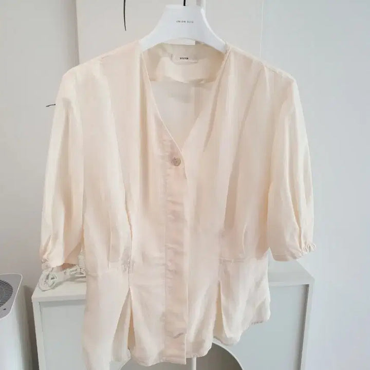 [BUNJANG] System Linen Blend Blouse Top / 한섬 시스템 리넨혼방 상의