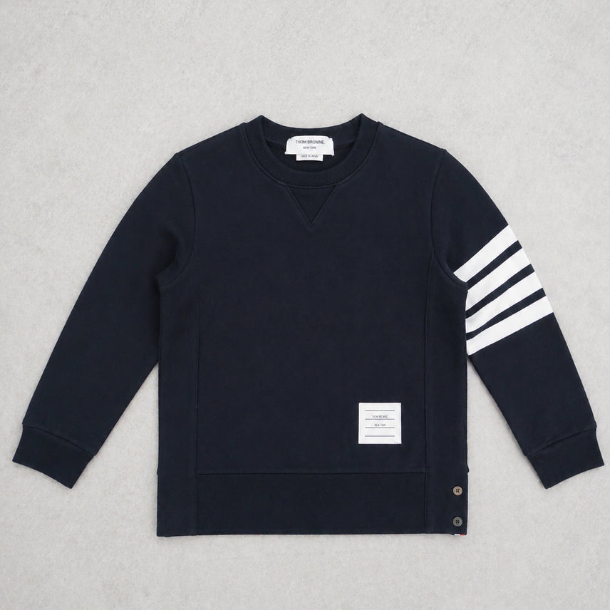 [BUNJANG] Thom Browne Striped Sweatshirt / 톰브라운 사선 완성 맨투맨 (1,40 size)