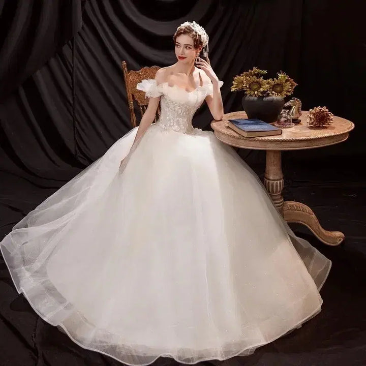 [BUNJANG] Wedding Dress Full Set Rental / 풀세트대여)웨딩드레스 졸업사진드레스