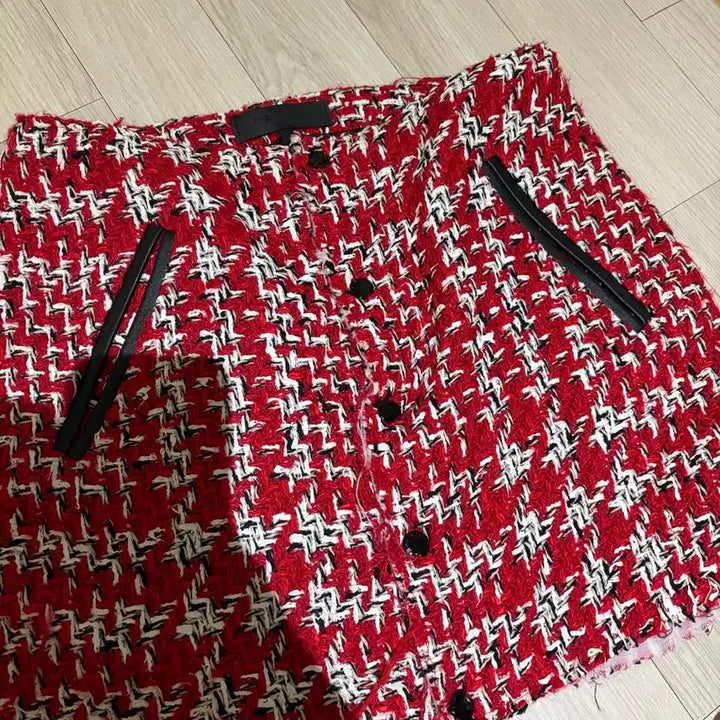[BUNJANG] rag &amp; bone Cruella Edition Red Tweed Mini Skirt / rag &amp; bone 크루엘라 에디션 레드 트위드 미니스커트 4