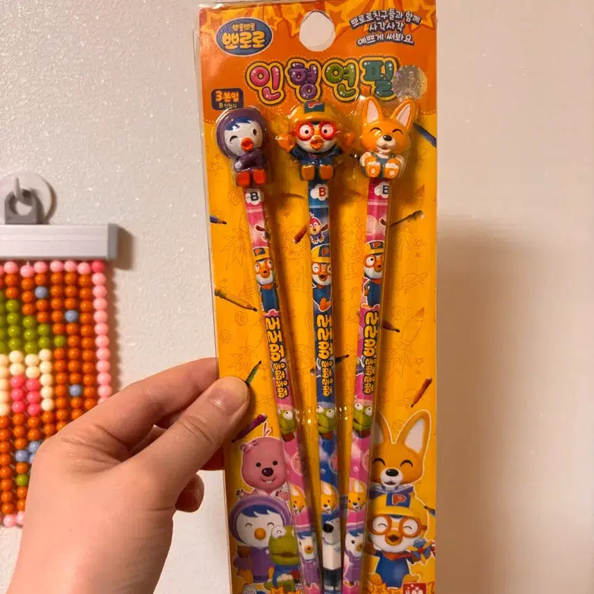 [BUNJANG] Pororo Character Pencil (Vintage) / 고전문구 뽀로로 인형 연필